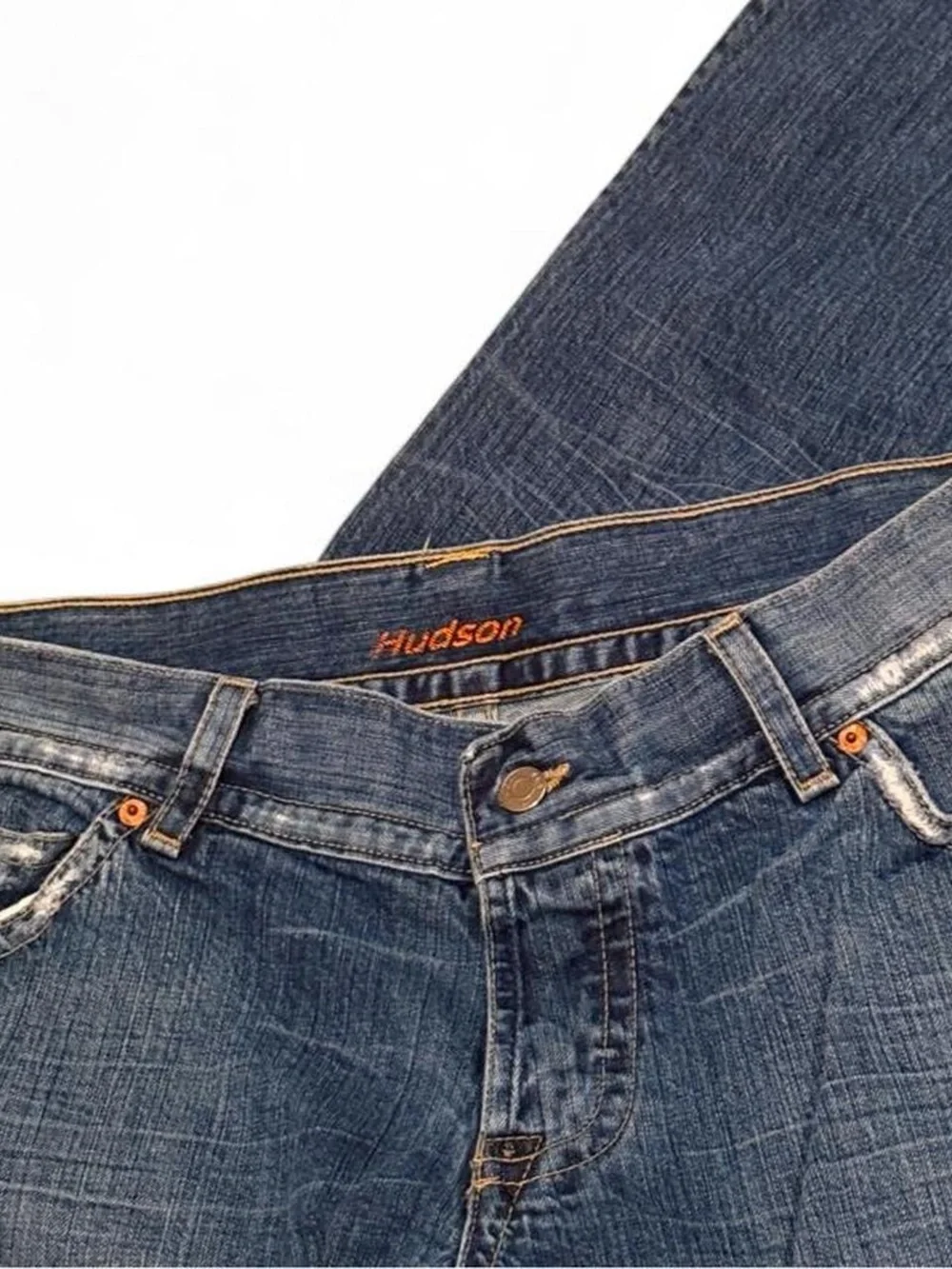 Men’s vintage Hudson triangle flap pocket low rise jeans